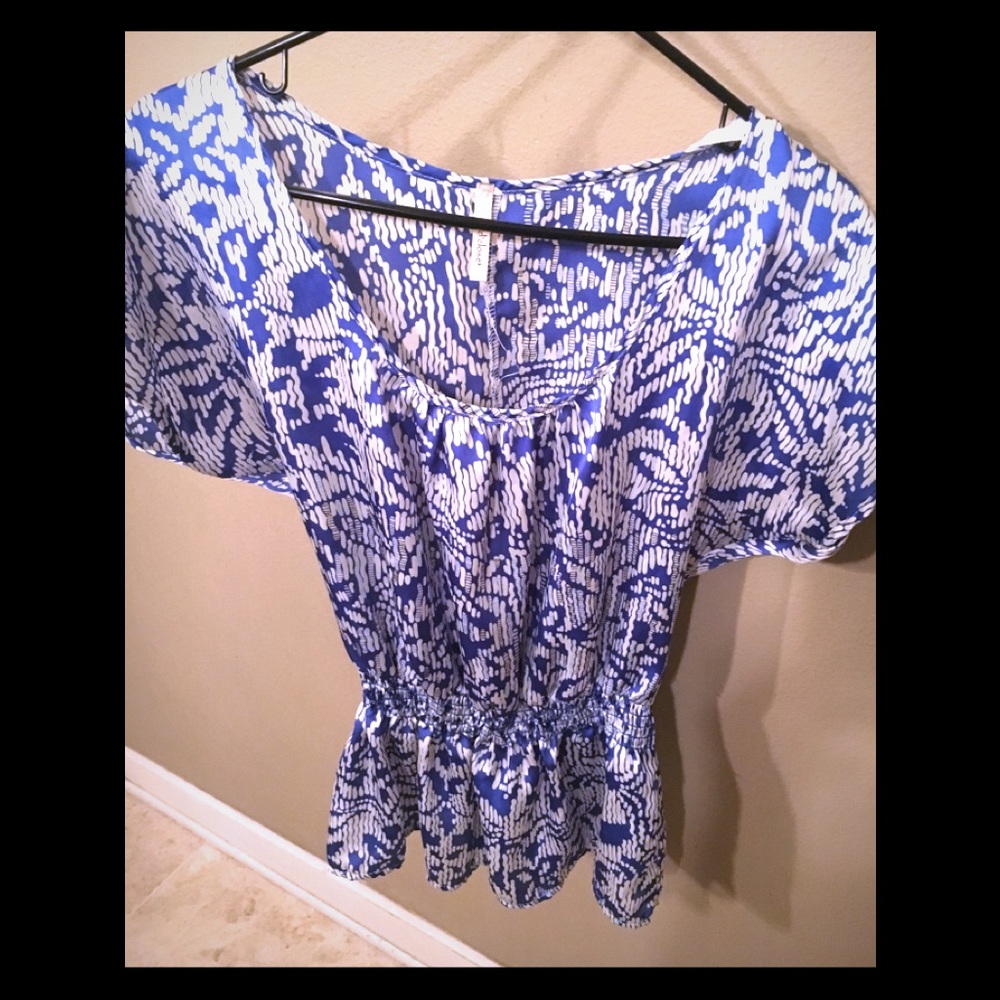 Fun Blue & Silver Top